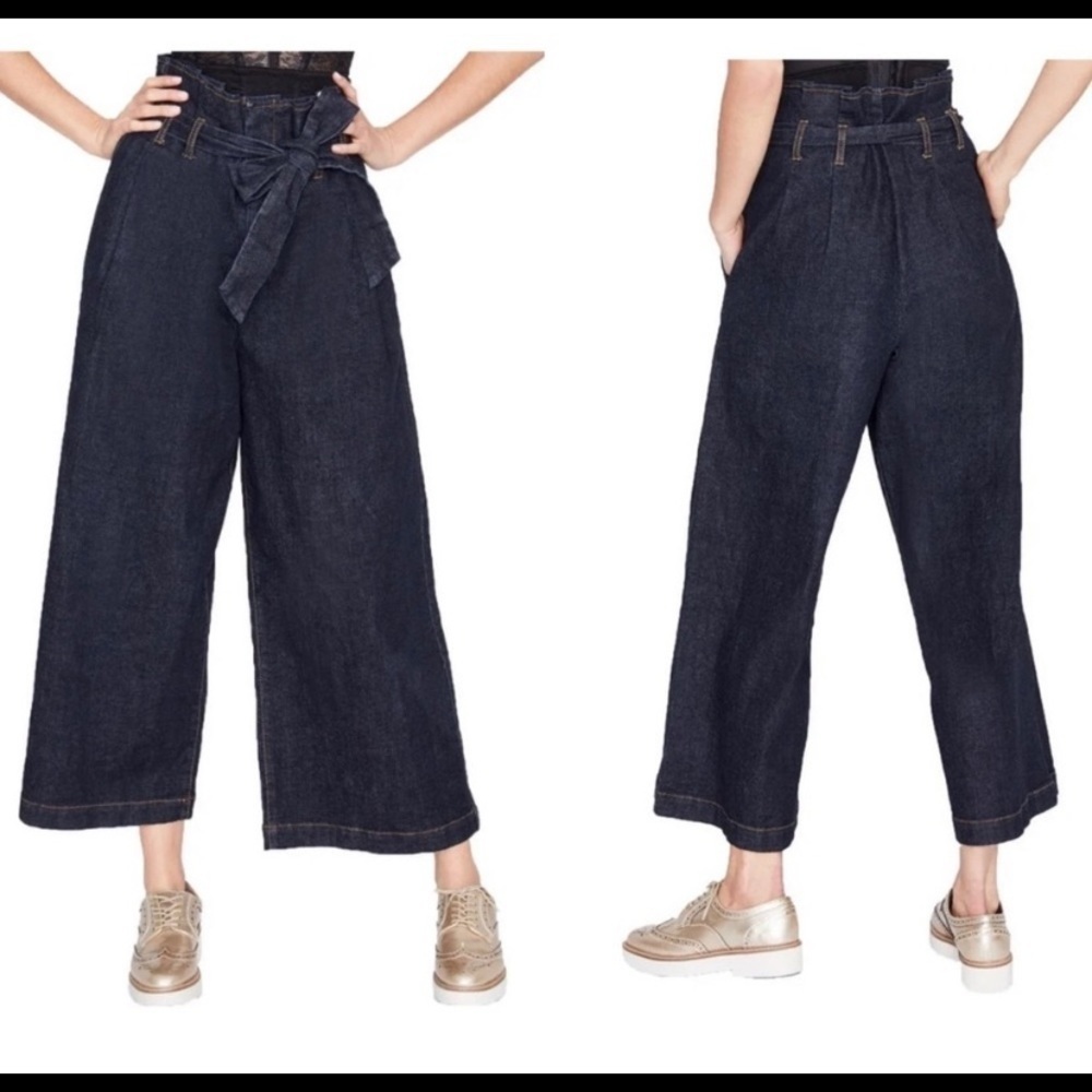 Rachel Roy Denim, Paperbag High Waisted Capri Jeans, sz 28